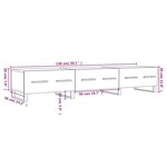 vidaXL Meuble TV sonoma gris 150x36x30 cm bois d'ingénierie