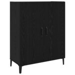 vidaXL Haut Armoire Chêne noir 69 5 x 32 5 x 180 cm Bois d'ingénierie