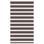 vidaXL Store vénitien Zebra 100 9 x 175 cm largeur du tissu 96 7 cm couleur café