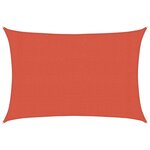 vidaXL Voile d'ombrage 160 g/m² Terre cuite 3x4 m PEHD