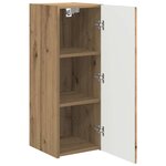 vidaXL Meuble TV mural Chêne artisan 30 x 31 x 80 cm Bois d'ingénierie