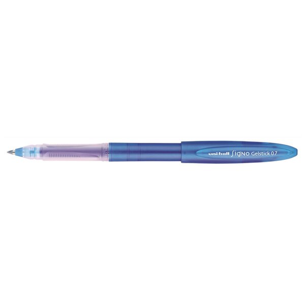 Roller encre gel Signo UM170 pointe moyenne 0 7mm Bleu Clair UNI-BALL