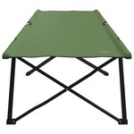 vidaXL Lits de soleil pliants avec sacs de transport 2 Pièces Vert armée 600D Tissu Oxford