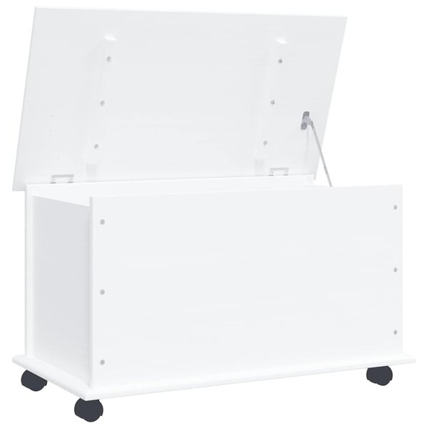 vidaXL Coffre de rangement et roulettes ALTA blanc 73x39 5x43 cm