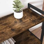 vidaXL Étagère Chêne fumé 80 x 30 x 85 cm Bois d'ingénierie