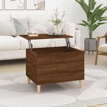 vidaXL Table basse Chêne marron 60x44 5x45 cm Bois d'ingénierie