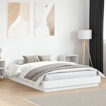 vidaXL Cadre de lit sans matelas blanc 160x200 cm