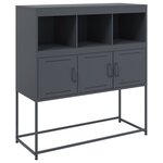vidaXL Buffet anthracite 100 5x39x107 cm acier
