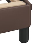 vidaXL Lit avec matelas Hvar marron 120x200 cm similicuir