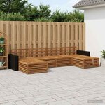 vidaXL Ensemble de canapés d'extérieur 6 pc Bois d'Acacia Massif