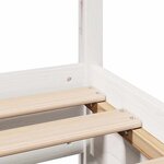 vidaXL Cadre de lit sans matelas blanc 140x190 cm bois de pin massif