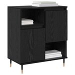 vidaXL Buffet Chêne noir 60 x 35 x 70 cm