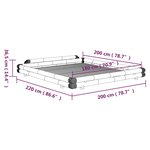 vidaXL Cadre de lit sans matelas bambou 180x200 cm