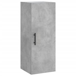 vidaXL Armoire murale gris béton 34 5x34x90 cm