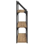 vidaXL Étagère Murale avec étagère Chêne artisanal 60 x 21 x 78 5 cm