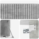 vidaXL Meuble TV mural Gris béton 59 5 x 41 x 30 cm Bois d'ingénierie
