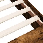 vidaXL Cadre de lit sans matelas chêne fumé 140x200 cm