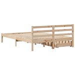 vidaXL Cadre de lit sans matelas 140x190 cm bois de pin massif