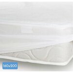 Protège-matelas 160 x 200 cm x 25 xm 100 Coton - 170 g/ m²