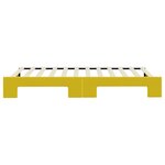 vidaXL Lit de jour avec lit gigogne jaune 100x200 cm velours