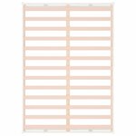 vidaXL Cadre de lit Blanc 150x200 cm Très grand Bois massif