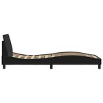 vidaXL Cadre de lit Dover noir 90x190 cm similicuir