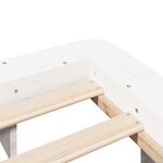 vidaXL Cadre de lit sans matelas blanc 120x200 cm bois de pin massif