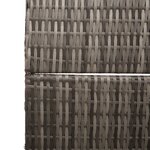 vidaXL Paravent 3 Panneaux Pliable Gris 147x180 cm Rattan Poly