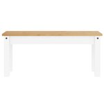 vidaXL Ensemble à manger Panama 4 Pièces blanc bois de pin massif