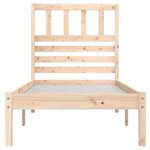 vidaXL Cadre de lit 90x190 cm simple bois massif de pin