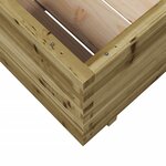 vidaXL Jardinière 70x70x49 5 cm bois de pin imprégné