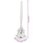 vidaXL Sculpture Argent 26 x 26 x 110 cm Aluminium