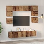 vidaXL Ensemble meuble TV 8 Pièces Bois ancien 80 x 30 x 30 cm