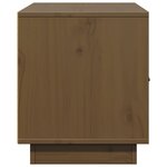 vidaXL Meuble TV Marron miel 80x34x40 cm Bois de pin massif