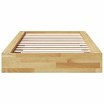 vidaXL Cadre de lit sans matelas 80x200 cm bois massif de chêne