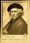 Monnaie STORM ON THE SEA OF GALILEE Rembrandt 1/1000 Oz Medaille Or