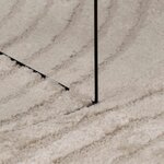 vidaXL Tapis de surface Rond HUARTE Beige Ø 160 CM Polyester