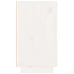 vidaXL Armoire à vin Blanc 23x34x61 cm Bois de pin massif