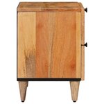 vidaXL Cabinet de chevet avec tiroir 2 Pièces Naturel 40 x 33 x 46 cm