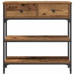 vidaXL Table Console avec tiroir Bois ancien 72 5 x 25 x 75 cm