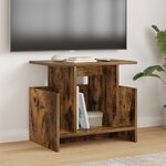vidaXL Meuble TV 2 Pièces Chêne fumé 50 x 35 x 45 cm Bois d'ingénierie