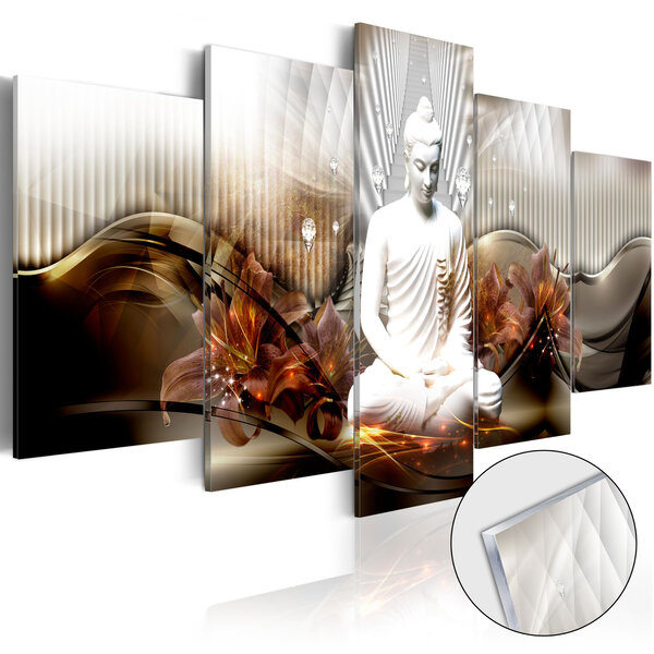 Tableau sur verre acrylique - crystal calm [glass] l x h en cm 100x50