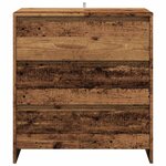 vidaXL Buffet 2 Pièces vieux bois bois d'ingénierie