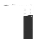 vidaXL Tête de lit Chêne noir 135 cm Bois d'ingénierie