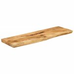 vidaXL Dessus de table 120x30x3 8cm bord vif bois massif manguier brut