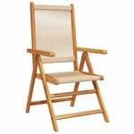 vidaXL Ensemble de salle à manger pour jardin 7 Pièces Beige