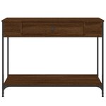 vidaXL Table console chêne marron 100x34 5x75 cm bois d'ingénierie