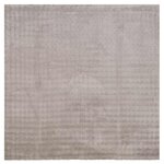 vidaXL Tapis de surface Carré HUARTE Sable 200 x 200 cm Polyester