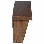 vidaXL Cintre Marron 50 x 10 x 14 cm Bois de Mahogany Massif