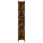 vidaXL Bibliothèque 6 niveaux chêne fumé 76x32x192cm bois d'ingénierie